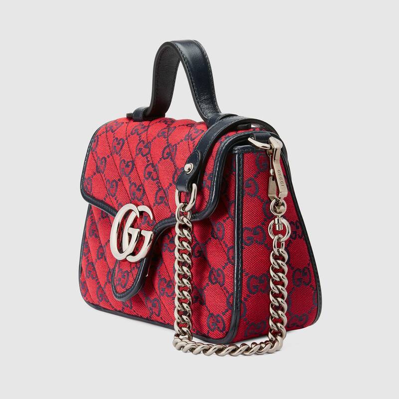 Gucci GG Marmont Mini Top Handle Bag Shoulder Bag 583571 Red